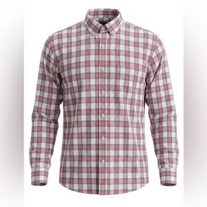 Untuckit Men's Plaid Button-Down Shirt size L new